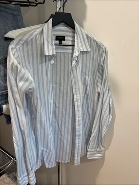 Club Monaco pin stripe button down